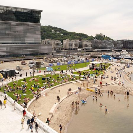 City Center Flat W Roof Top Terrace & Free Parking Oslo Exterior foto